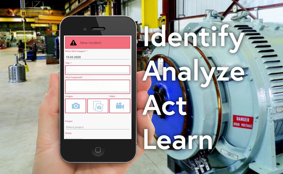 Incident can be reported on the go using the dedicated mobile app