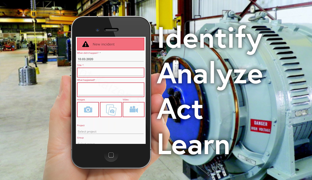 Incident can be reported on the go using the dedicated mobile app