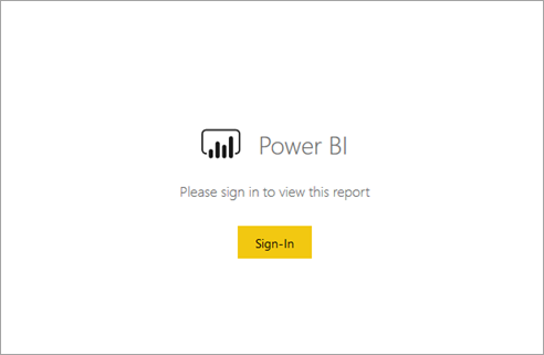 Secure embedded Power BI report sign in